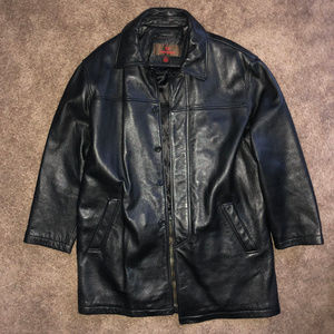 Warm Black Leather Jacket